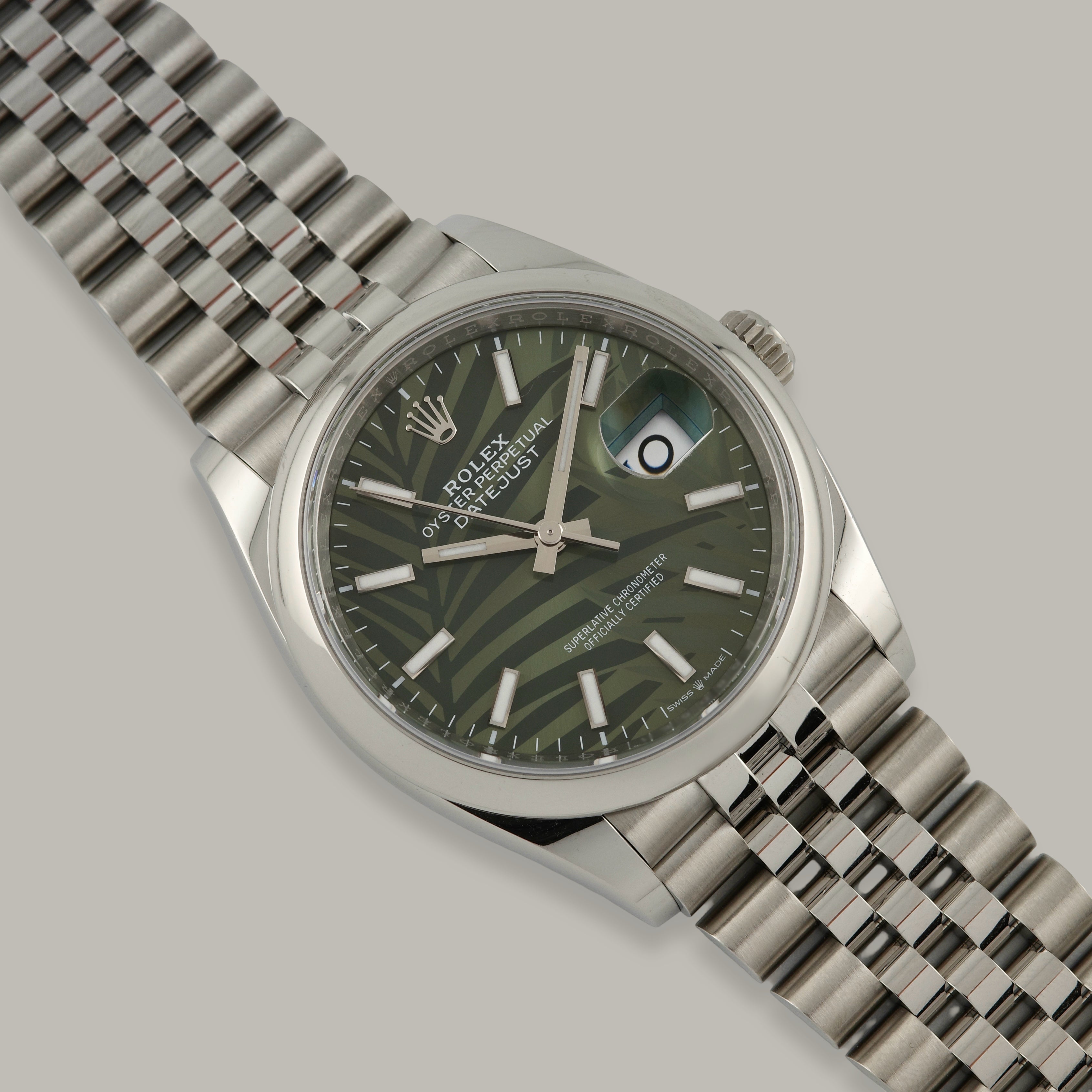 Datejust Steel Jubilee Palm Dial 36mm Product Image 8