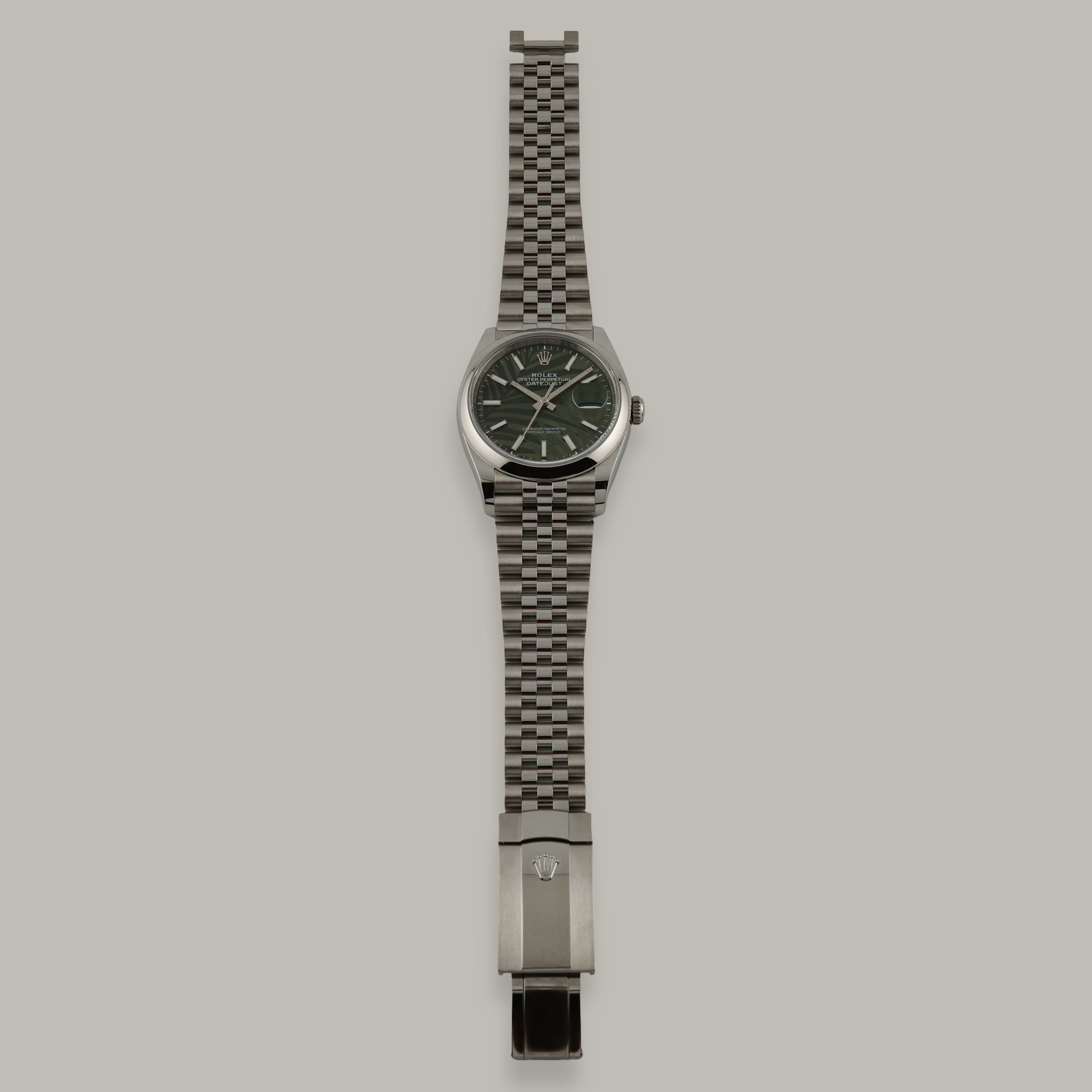Datejust Steel Jubilee Palm Dial 36mm Product Image 9