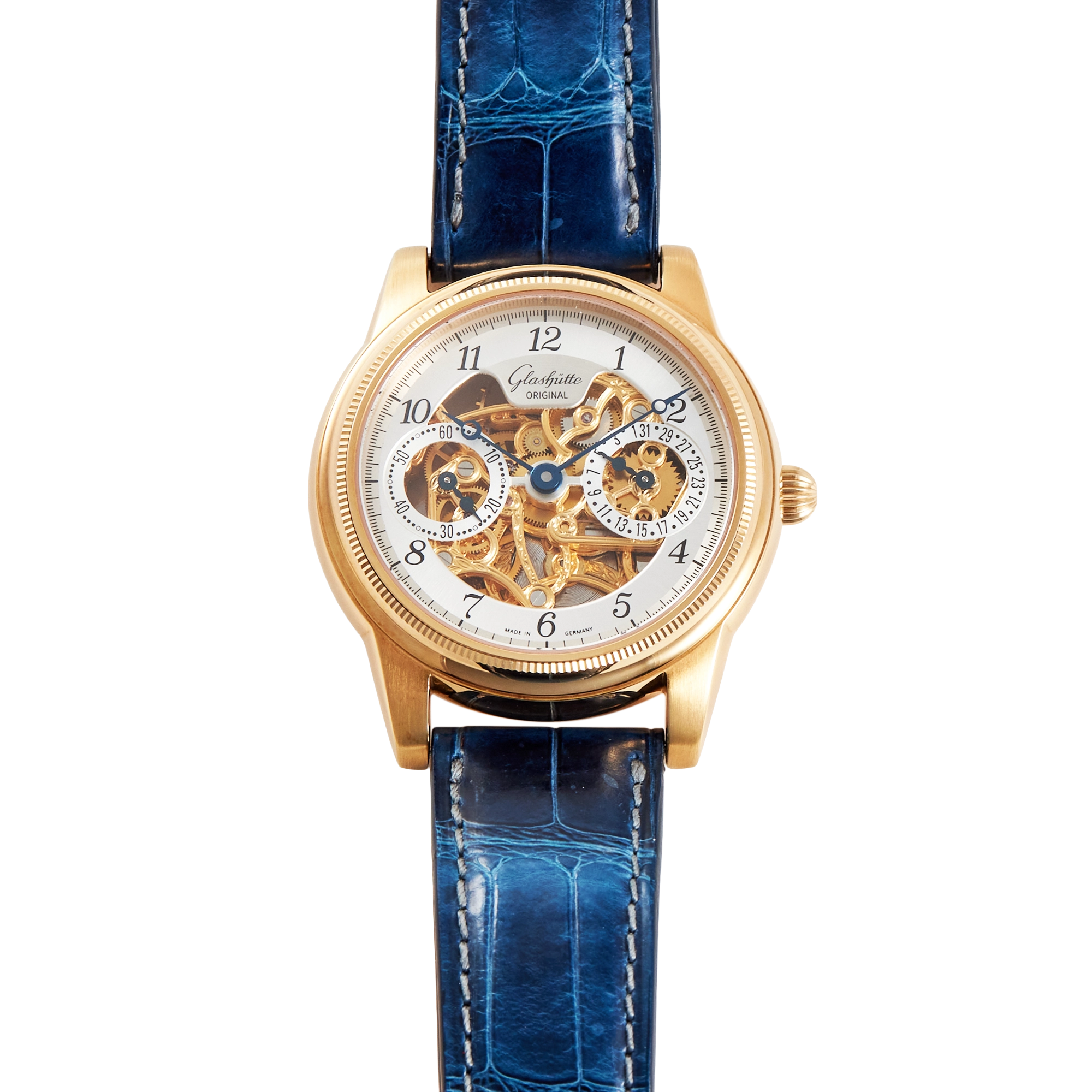 Vintage 1845 Rose Gold Skeleton Dial 39mm Product Image