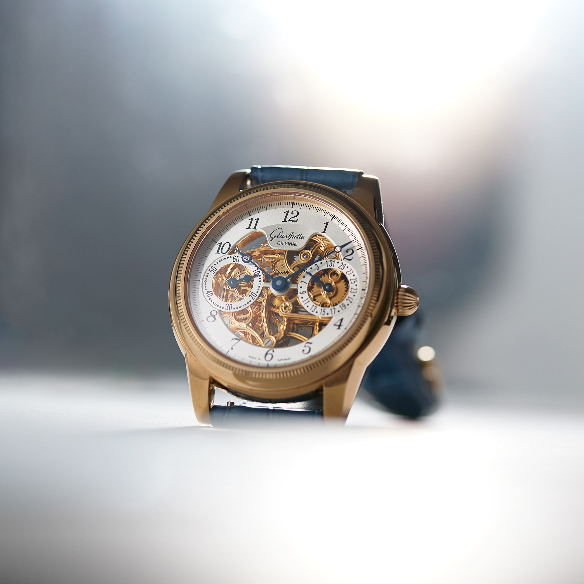 Vintage 1845 Rose Gold Skeleton Dial 39mm Product Image
