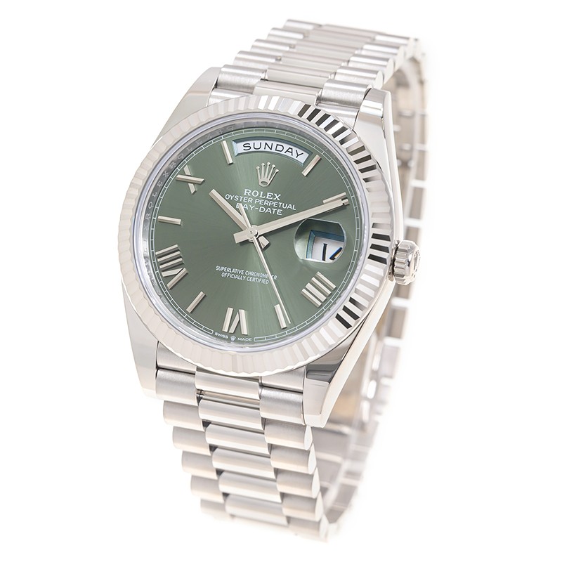 Day-Date White Gold Green Dial 40mm Product Image 2