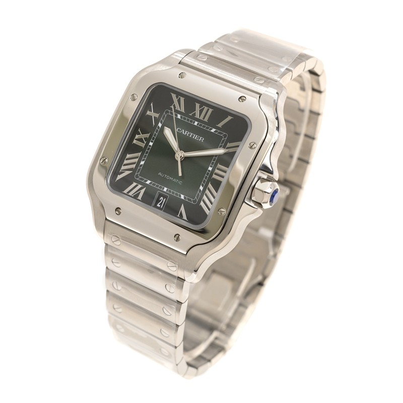 Santos De Cartier Steel Green Dial 39mm Product Image 2