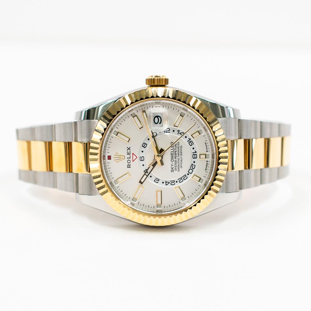 Sky-Dweller Yellow Gold & Steel White Dial 42mm Product Image 2