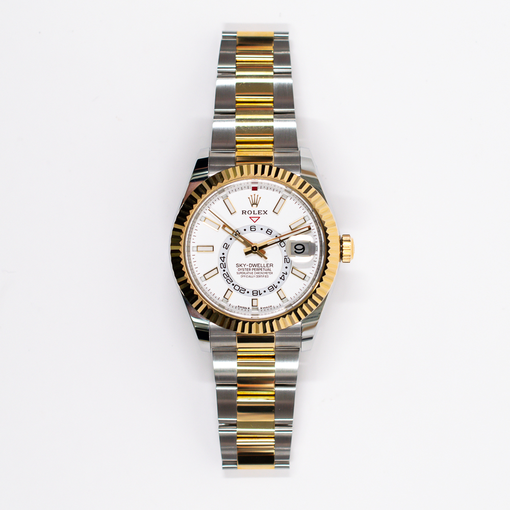 Sky-Dweller Yellow Gold & Steel White Dial 42mm Product Image 1