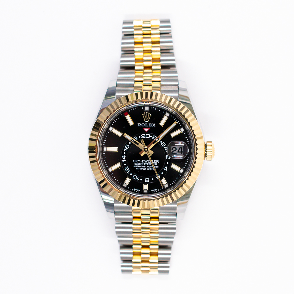 Sky-Dweller Yellow Gold & Steel Black Dial 42mm Product Image 1