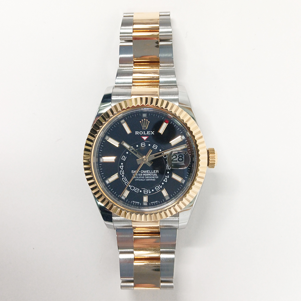 Sky-Dweller Yellow Gold & Steel Black Dial 42mm Product Image 1