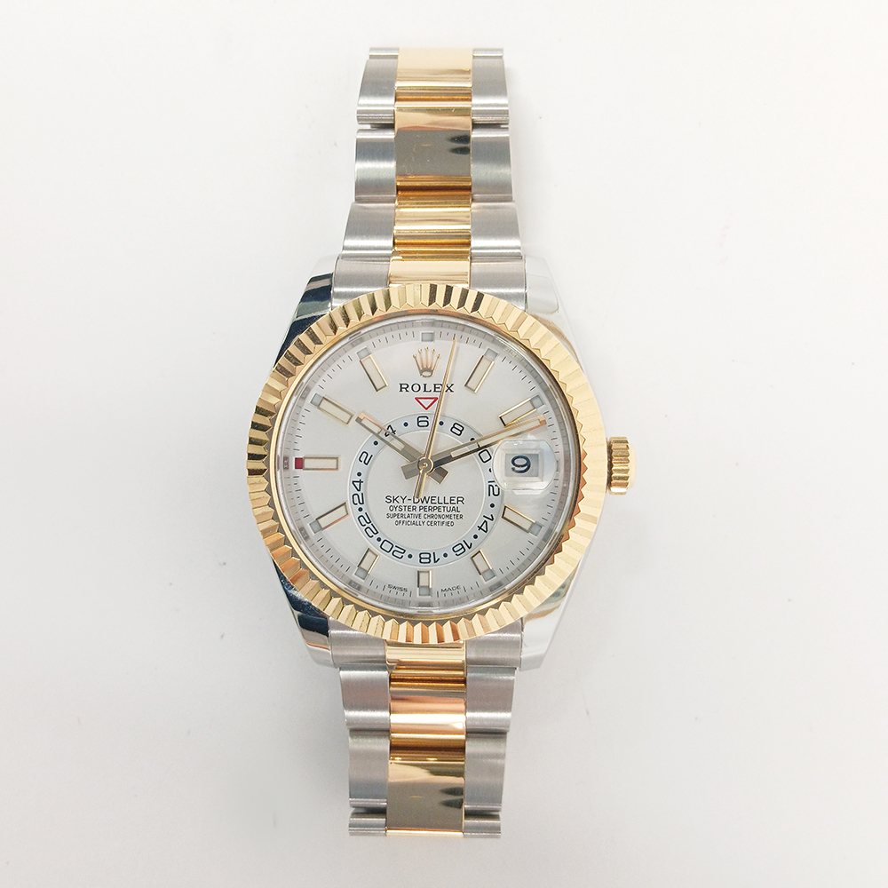 Sky-Dweller Yellow Gold & Steel White Dial 42mm Product Image 1
