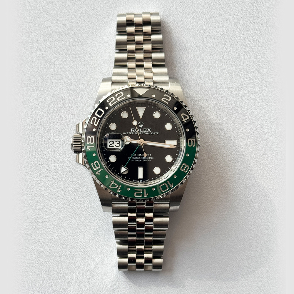 GMT-Master II Steel Jubilee Black Dial "Sprite" 40mm Product Image 1