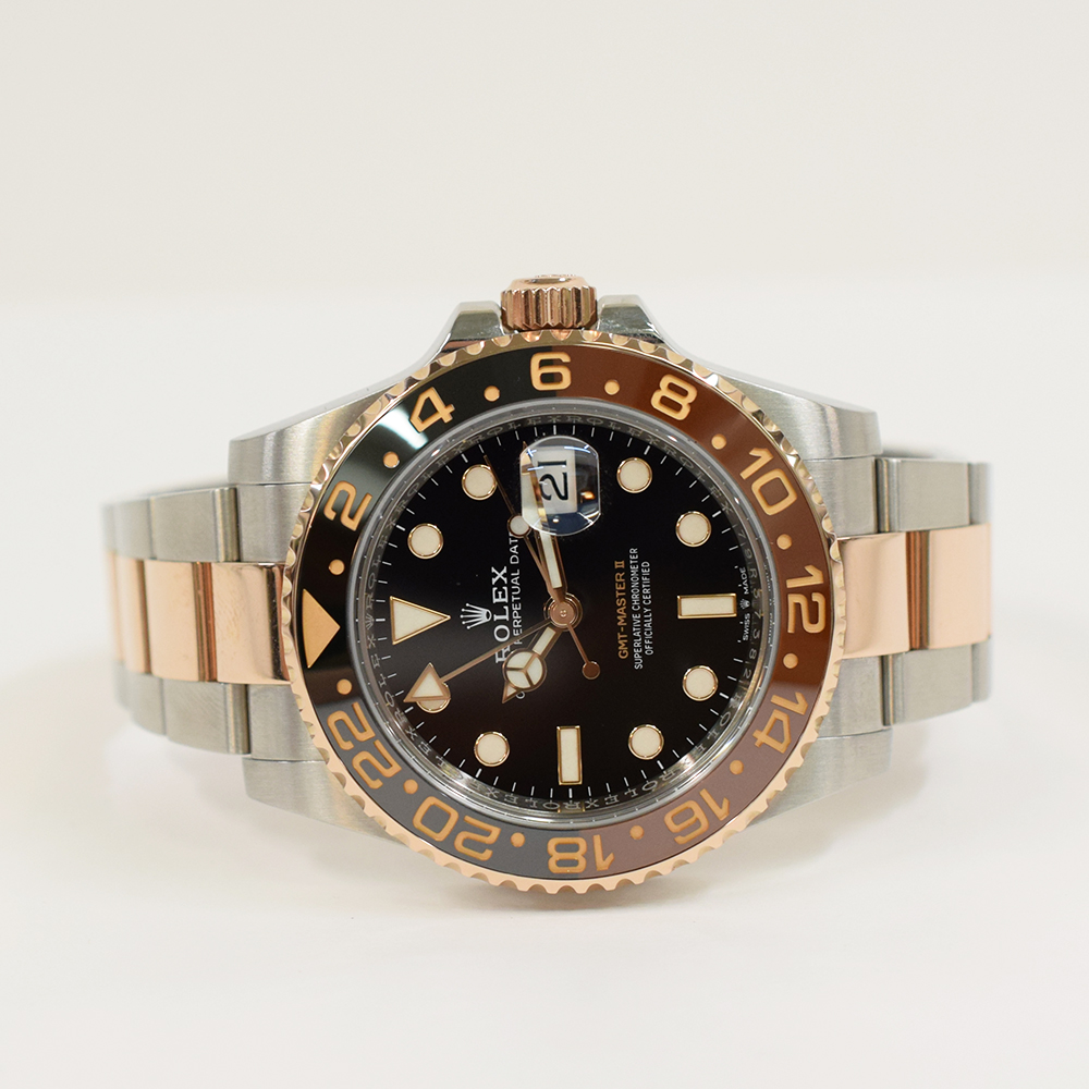 GMT-Master II "Rootbeer" Rose Gold & Steel Black Dial 40mm Product Image 2