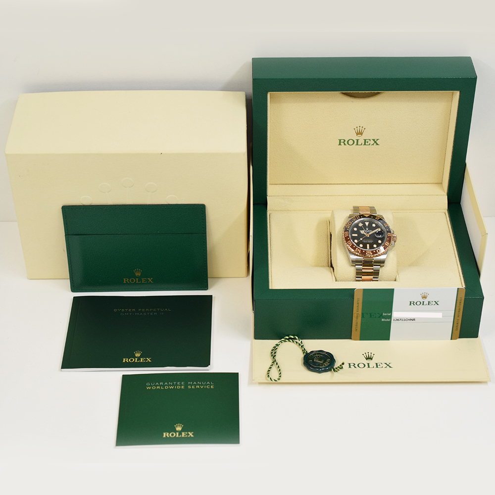 GMT-Master II "Rootbeer" Rose Gold & Steel Black Dial 40mm Product Image 10
