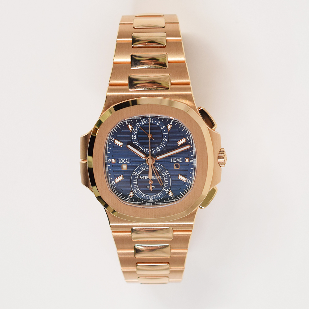 Nautilus Travel Time Rose Gold Blue Dial 40mm Product Image 1