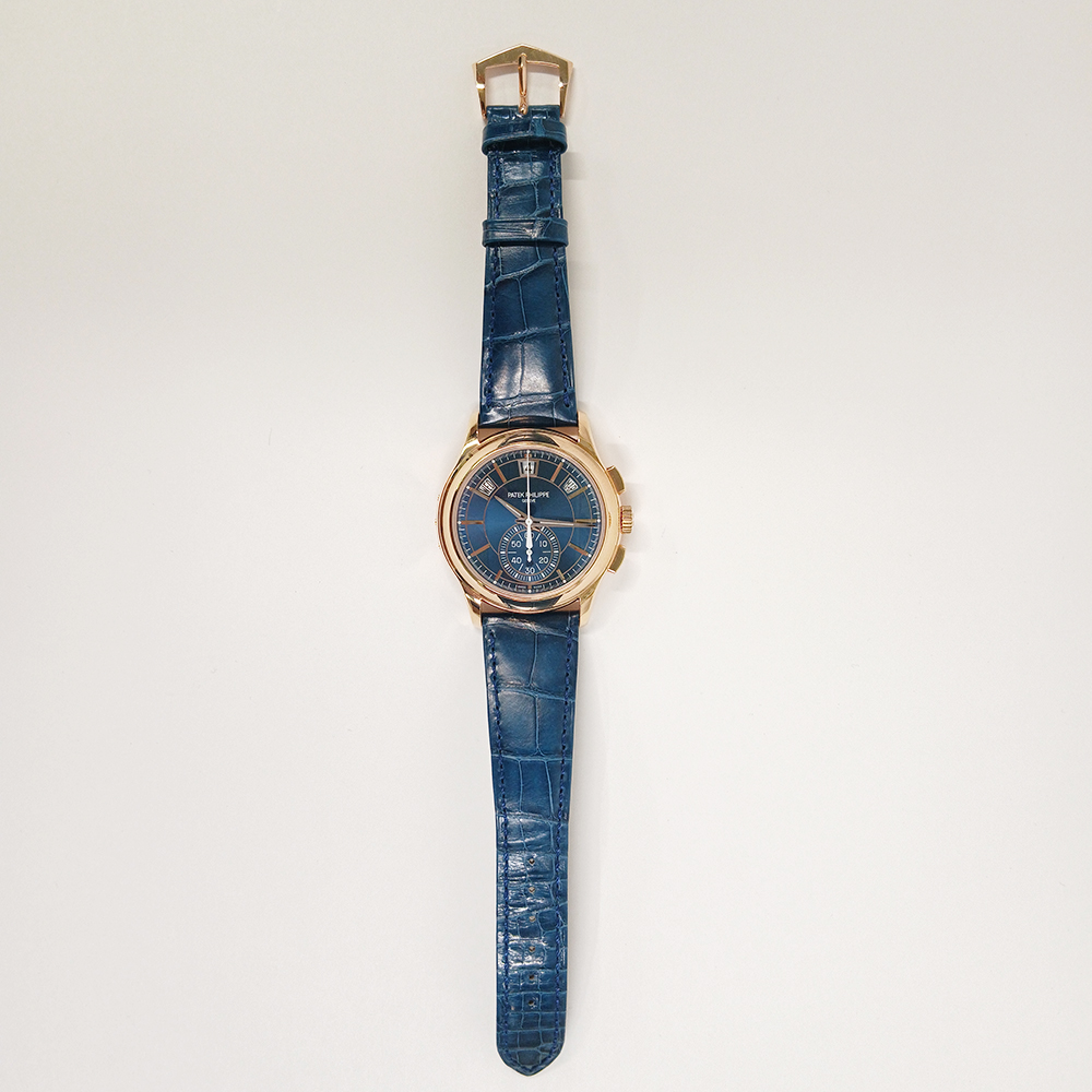 Annual Calendar Chronograph Rose Gold Blue Dial 42mm Product Image 2