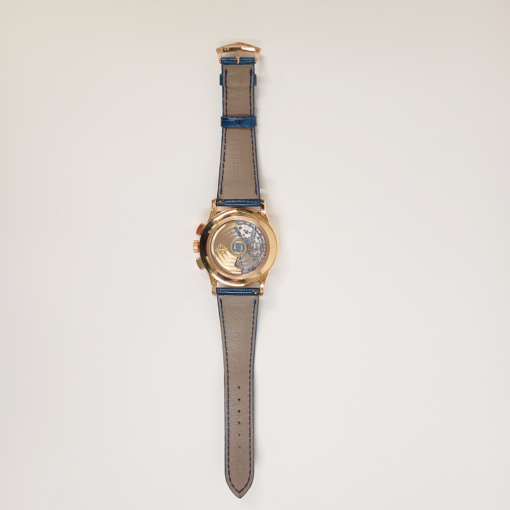 Annual Calendar Chronograph Rose Gold Blue Dial 42mm Product Image 5