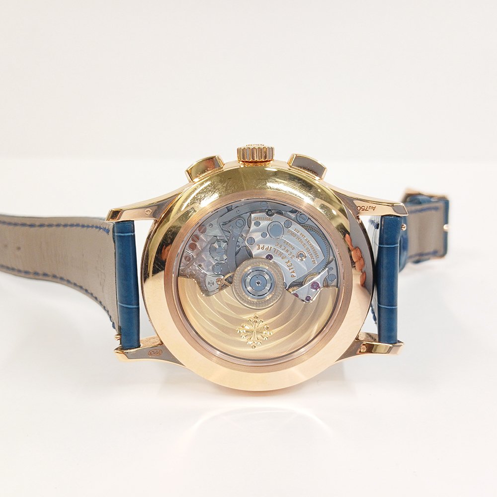Annual Calendar Chronograph Rose Gold Blue Dial 42mm Product Image 8