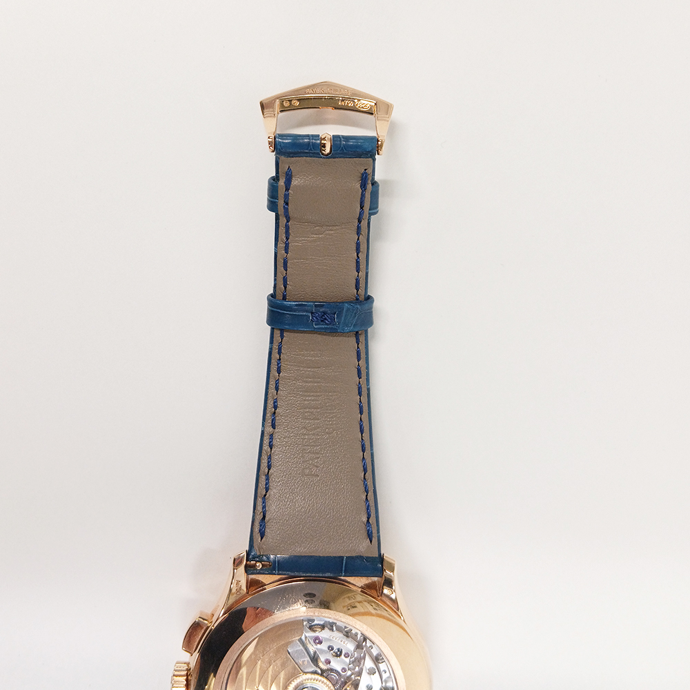 Annual Calendar Chronograph Rose Gold Blue Dial 42mm Product Image 7