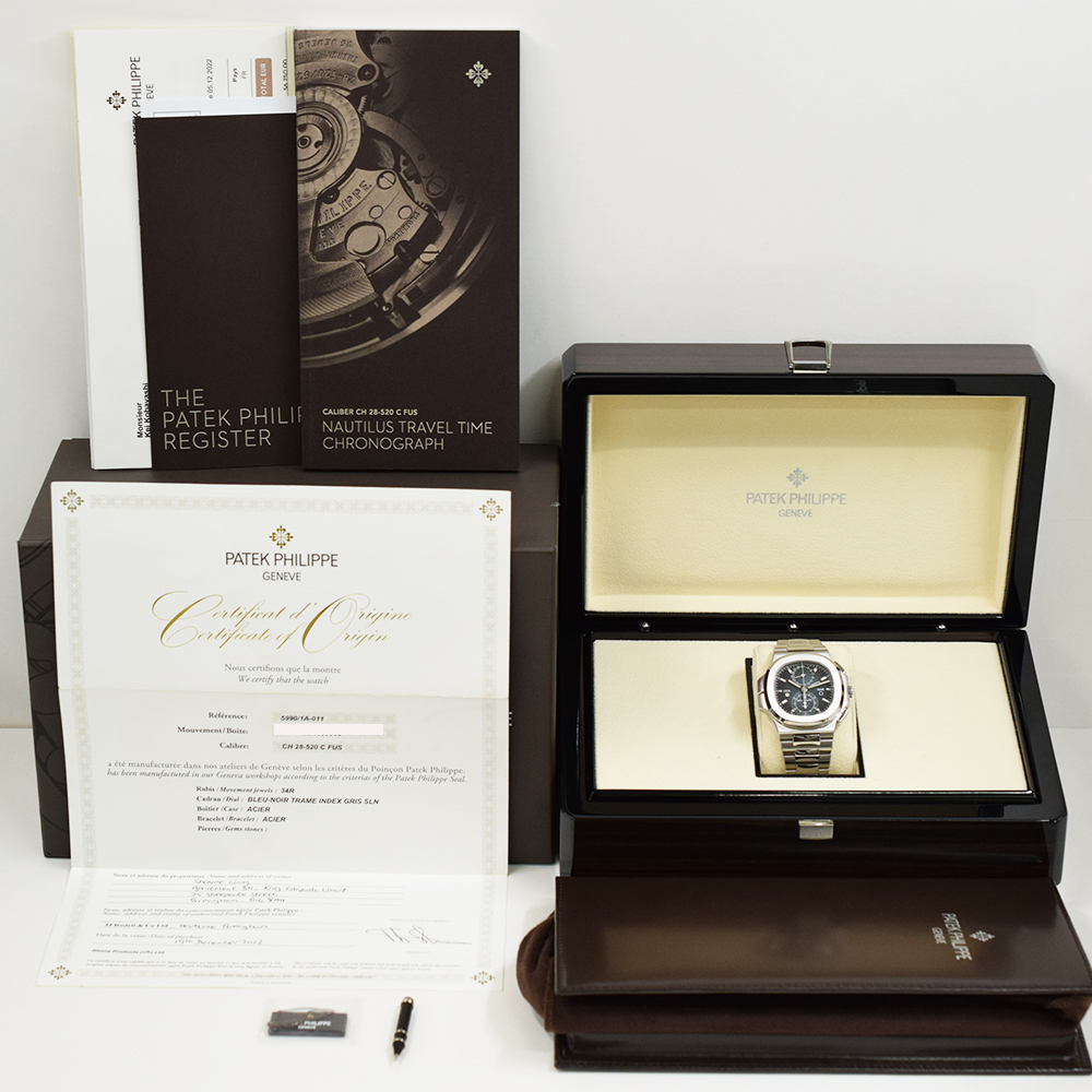Nautilus Travel Time Steel Blue Dial 40mm Product Image 12