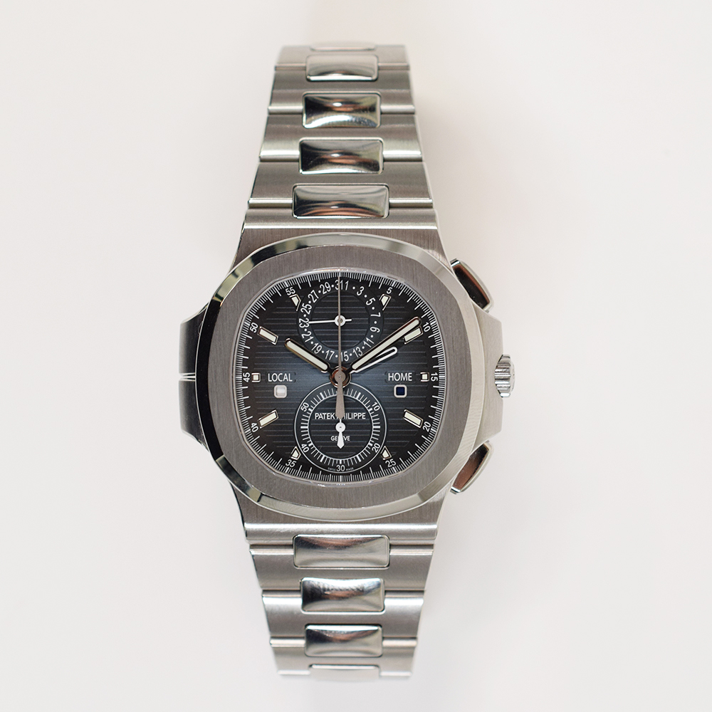 Nautilus Travel Time Steel Blue Dial 40mm Product Image 1