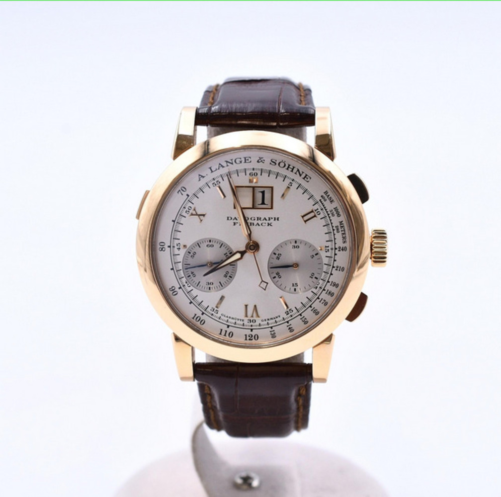 Saxonia Chronograph Rose Gold Silver Dial 39mm Product Image 1