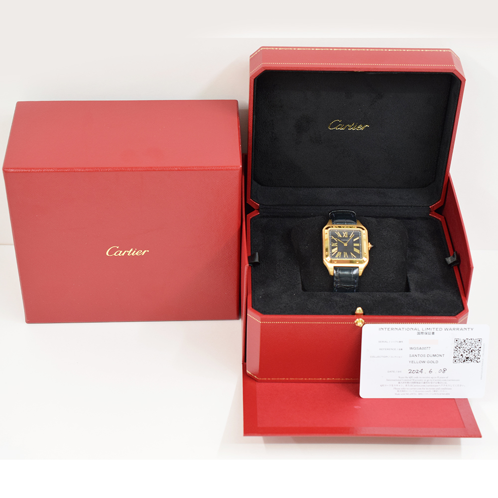 Santos-Dumont Yellow Gold Blue Dial 31mm Product Image 9
