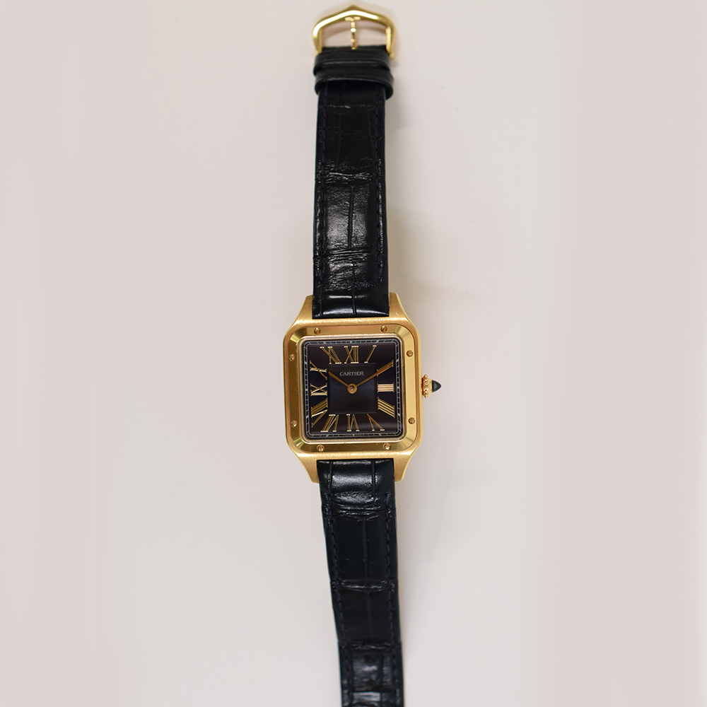 Santos-Dumont Yellow Gold Blue Dial 31mm Product Image 1