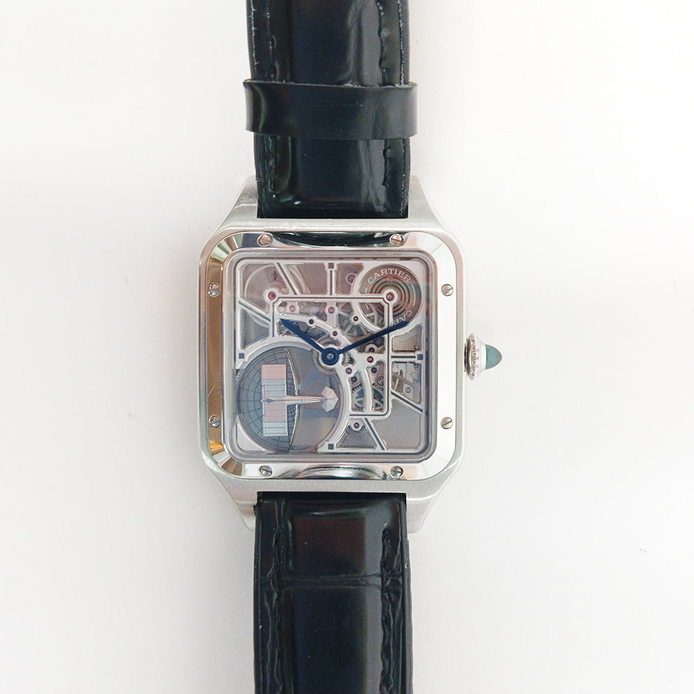 Santos-Dumont Micro-Rotor Steel Skeleton Dial 43mm Product Image 1