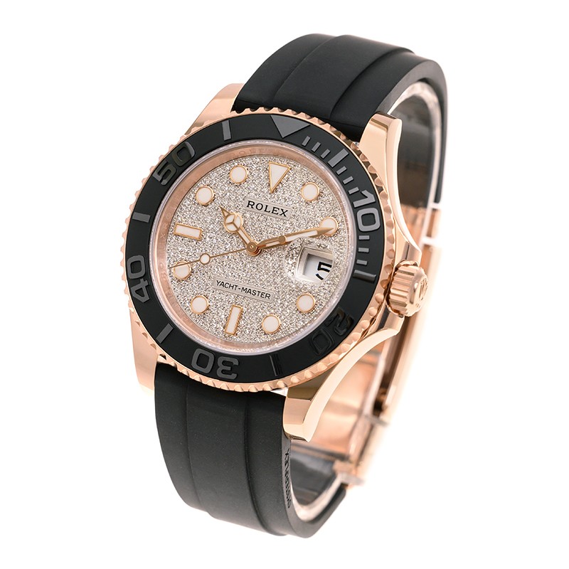 Yacht-Master Rose Gold Oysterflex Pave Dial 40mm Product Image 2