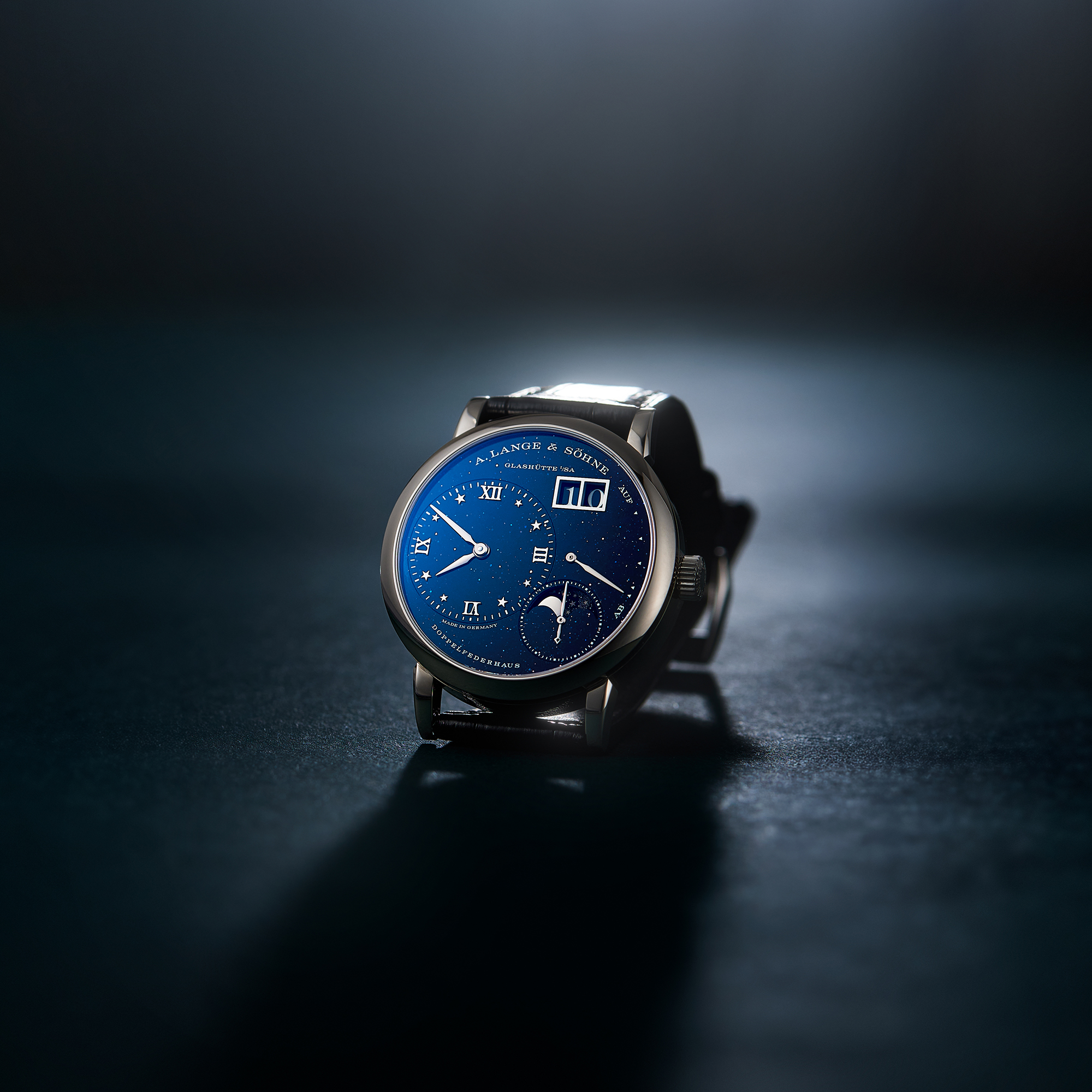 Lange 1 Moonphase White Gold Blue Dial 36mm Product Image