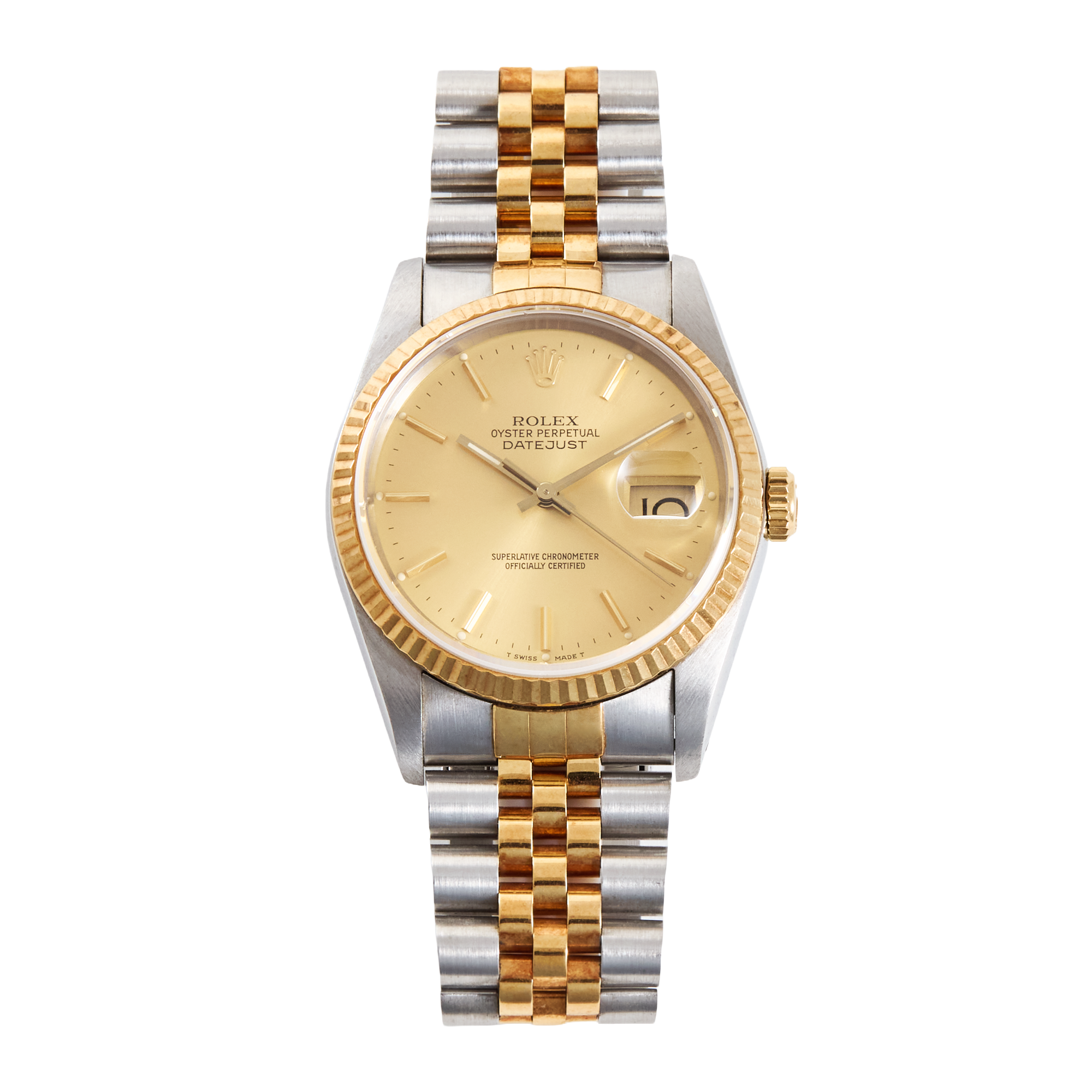 Vintage Datejust Yellow Gold & Steel Jubilee Champagne Dial 36mm Product Image