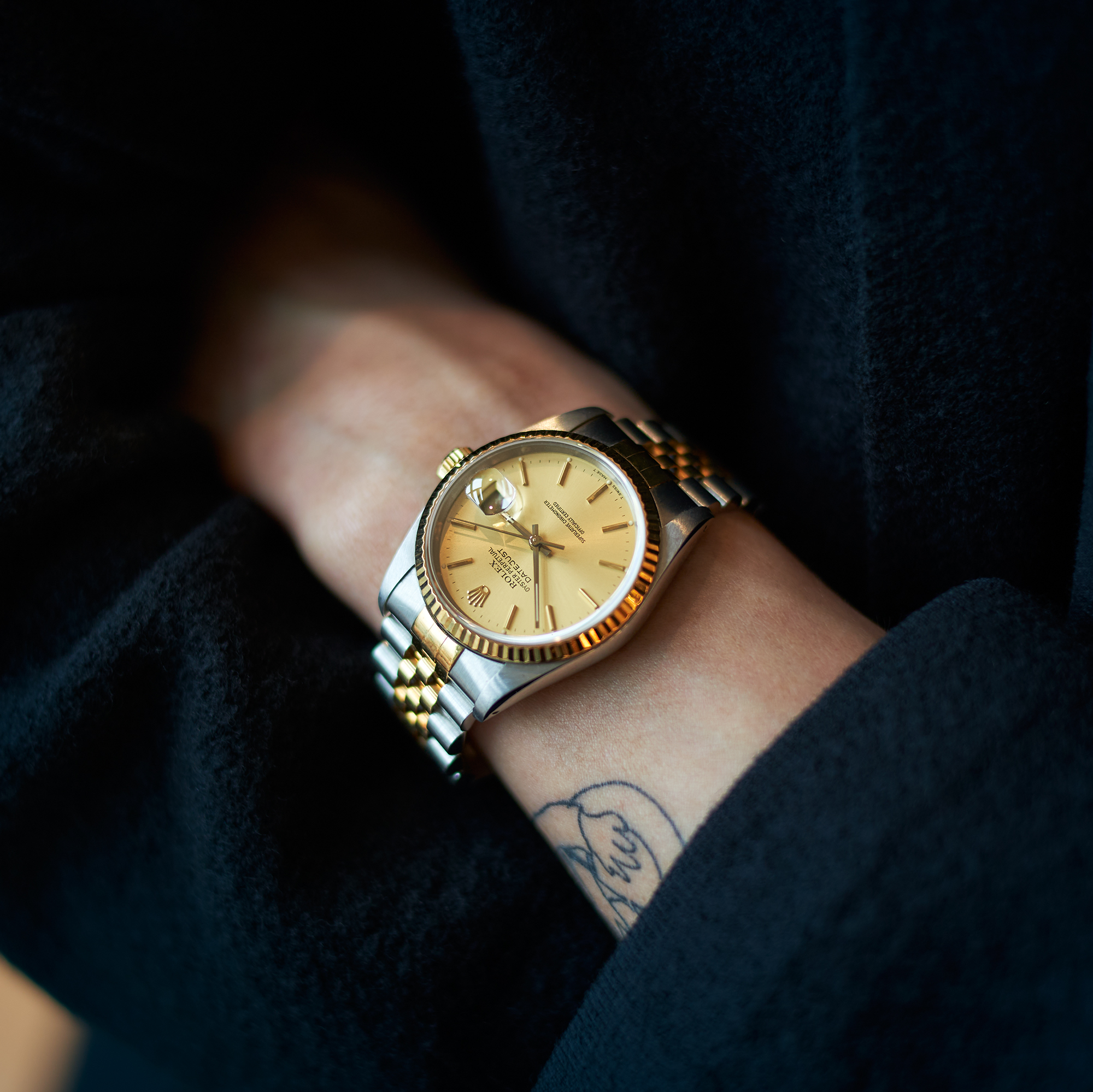 Vintage Datejust Yellow Gold & Steel Jubilee Champagne Dial 36mm Product Image 12