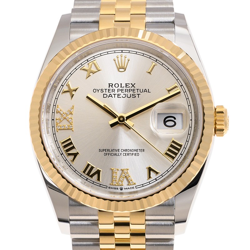 Datejust Yellow Gold & Steel Silver Dial 36mm Product Image 3