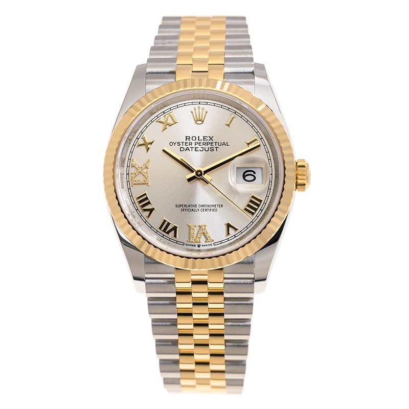 Datejust Yellow Gold & Steel Silver Dial 36mm Product Image 1