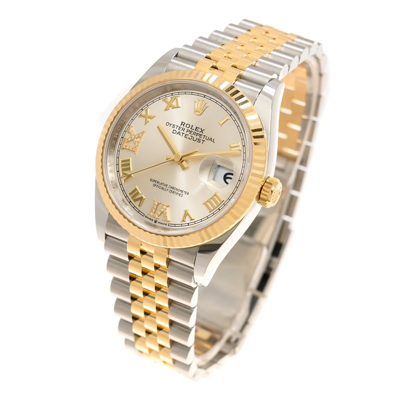 Datejust Yellow Gold & Steel Silver Dial 36mm Product Image 2