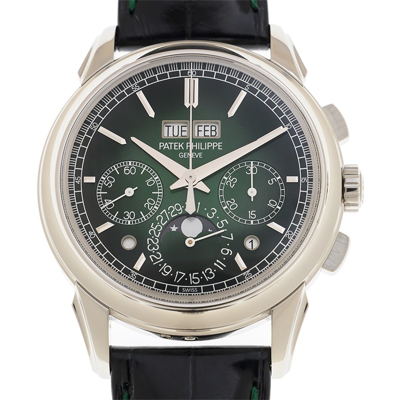 Perpetual Calendar Chronograph Platinum Green Dial 41mm Product Image 1