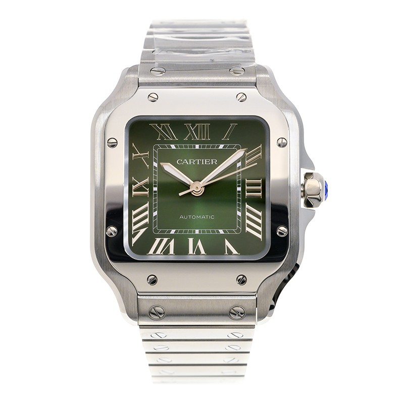 Santos de Cartier Steel Green Dial 35mm Product Image 1