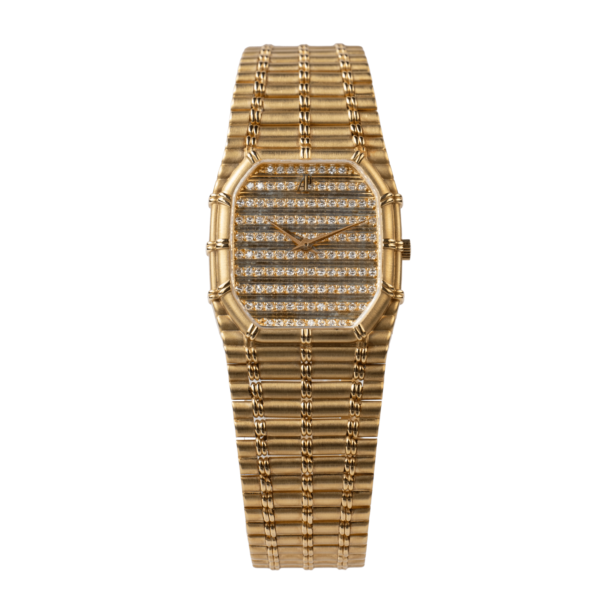 Vintage Bamboo Yellow Gold Pavé Dial 27mm Product Image