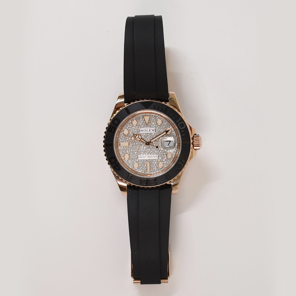 Yacht-Master Rose Gold Oysterflex Pave Dial 40mm Product Image 1