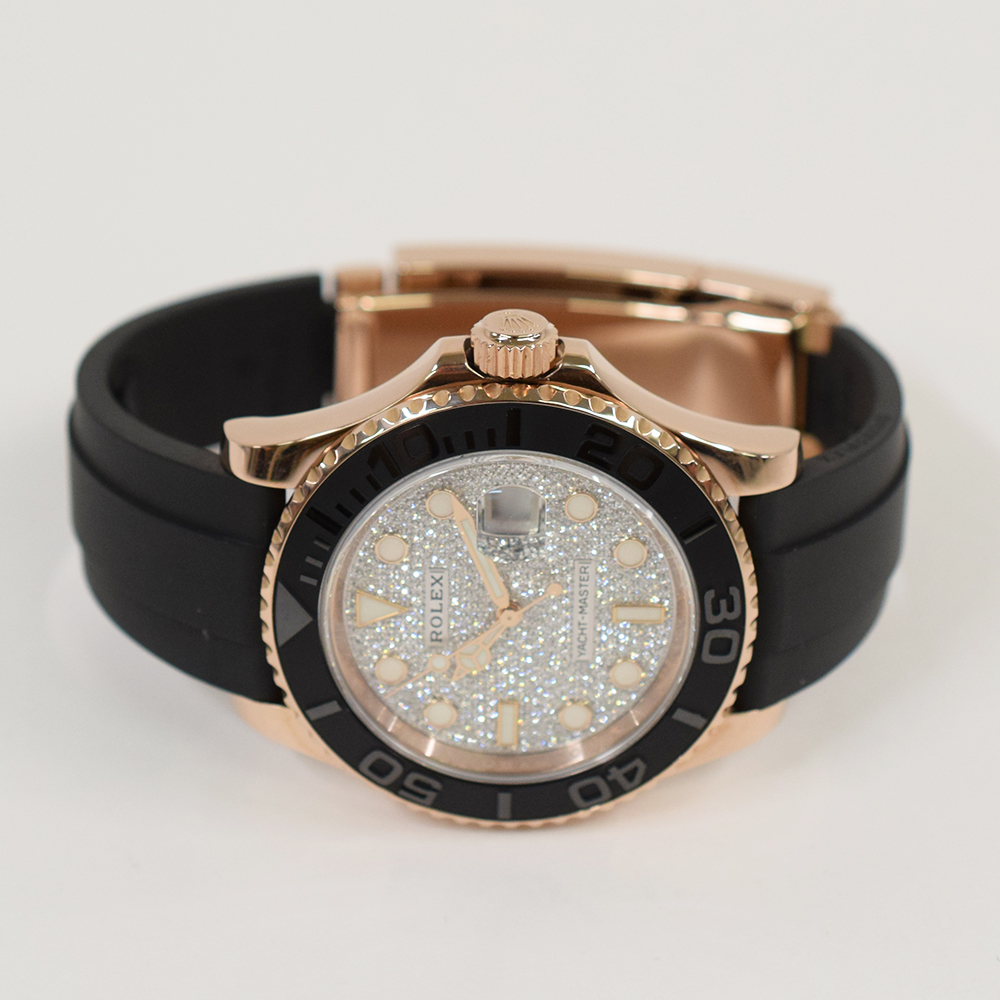 Yacht-Master Rose Gold Oysterflex Pave Dial 40mm Product Image 3