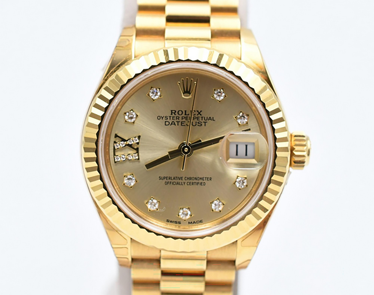 Lady-Datejust Yellow Gold Champagne Dial 28mm Product Image 2