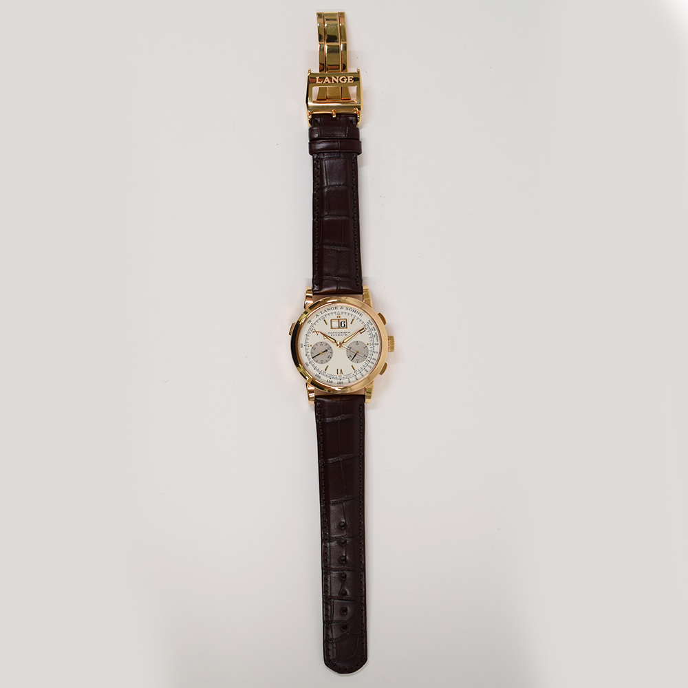 A. Lange & Söhne Saxonia Chronograph Rose Gold Silver Dial 39mm