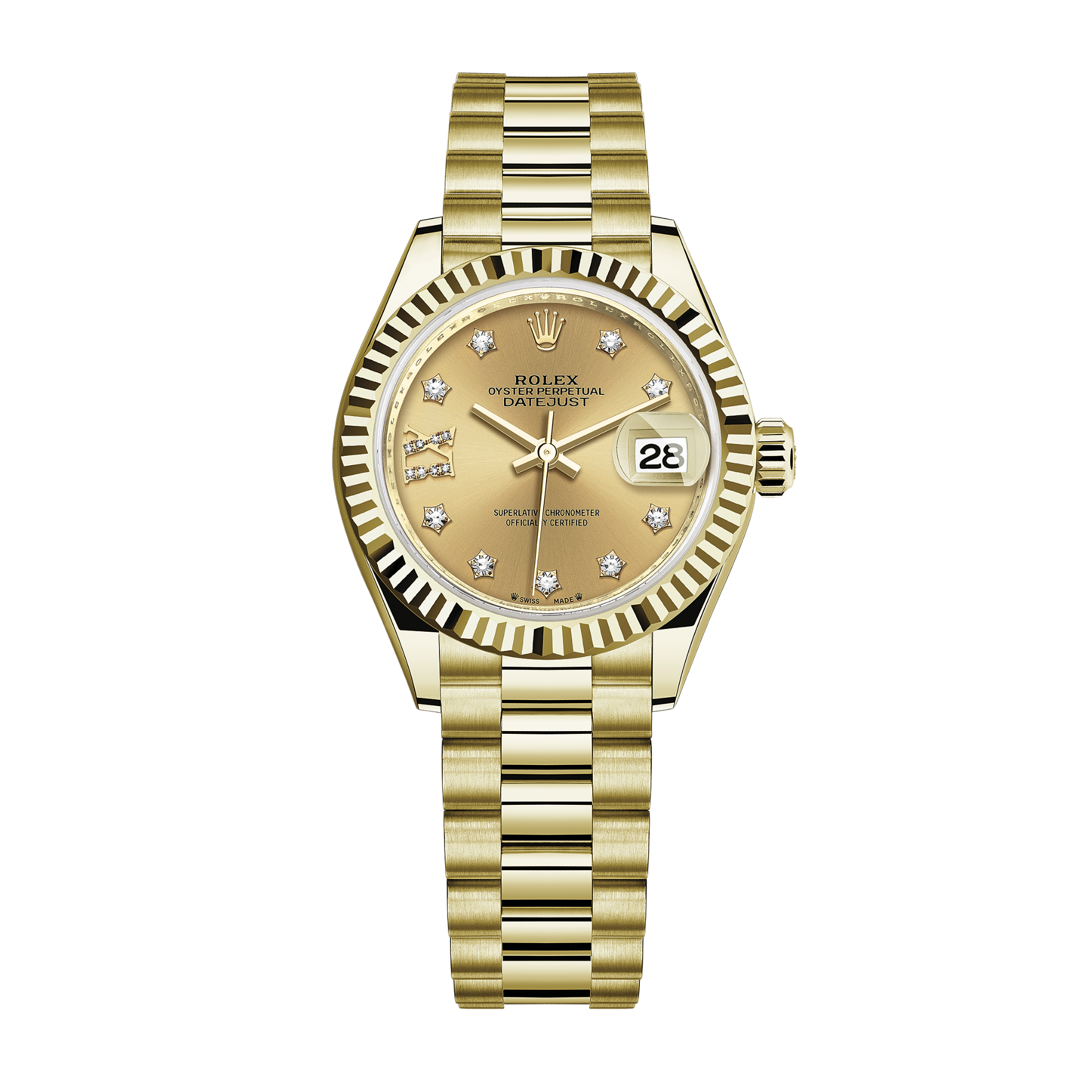 Lady-Datejust Yellow Gold Champagne Dial 28mm Product Image