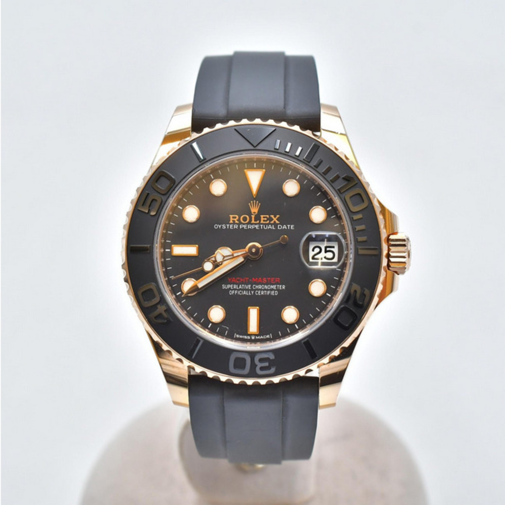 Yacht-Master Rose Gold Oysterflex Black Dial 37mm Product Image 1