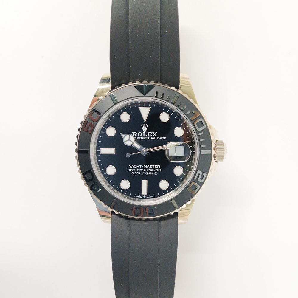 Yacht-Master White Gold Oysterflex Black Dial 42mm Product Image 1