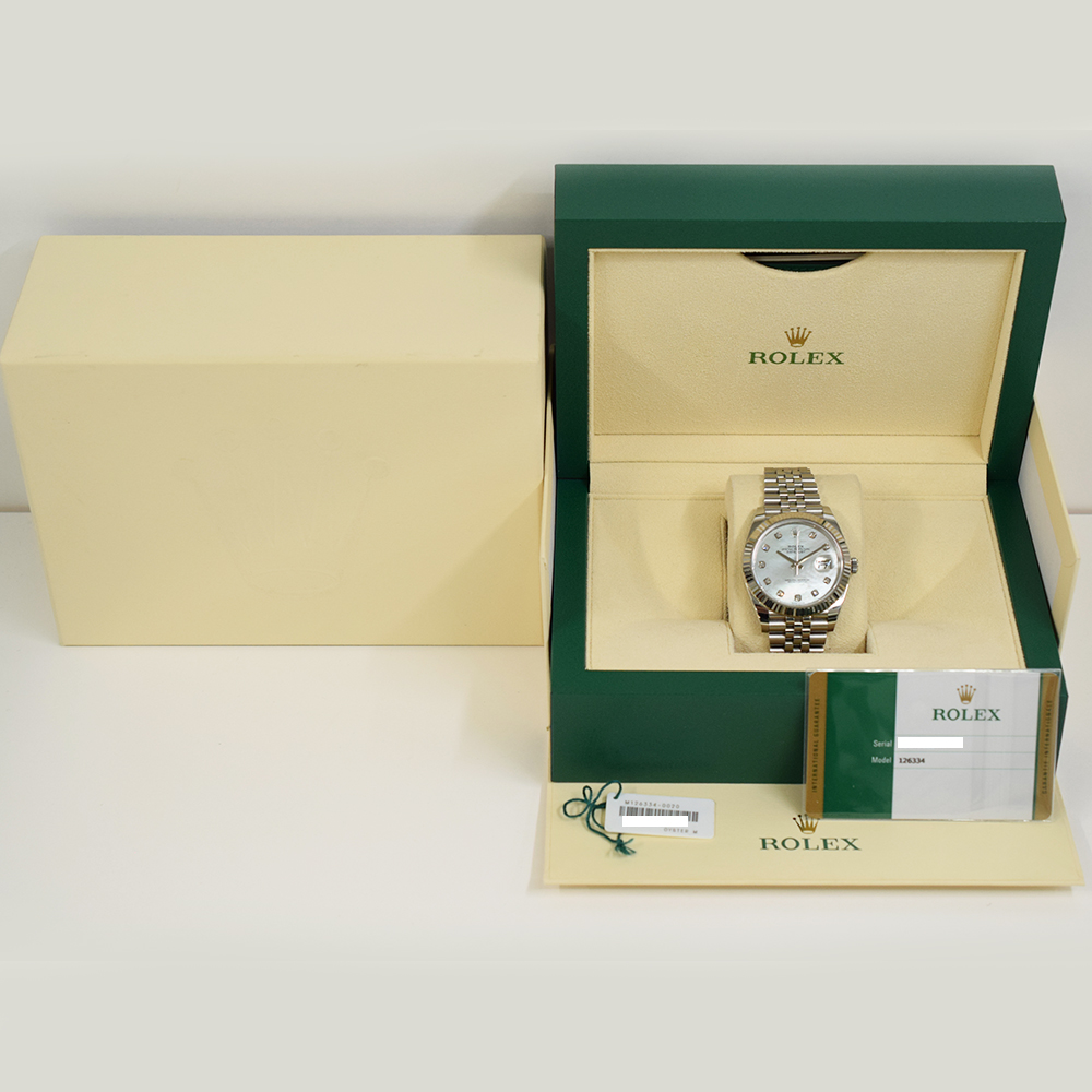 Datejust Steel Diamond Jubilee Mother of Pearl Dial 41mm Product Image 12