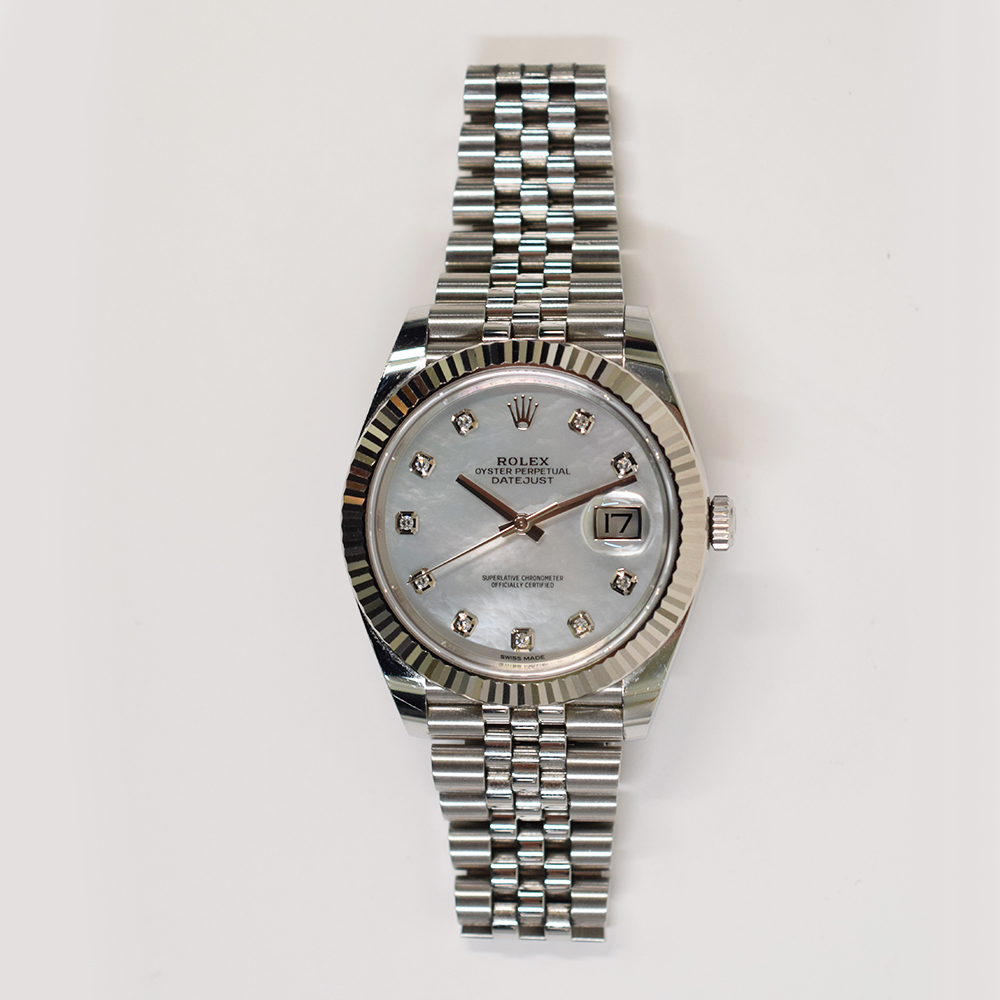 Datejust Steel Diamond Jubilee Mother of Pearl Dial 41mm Product Image 1