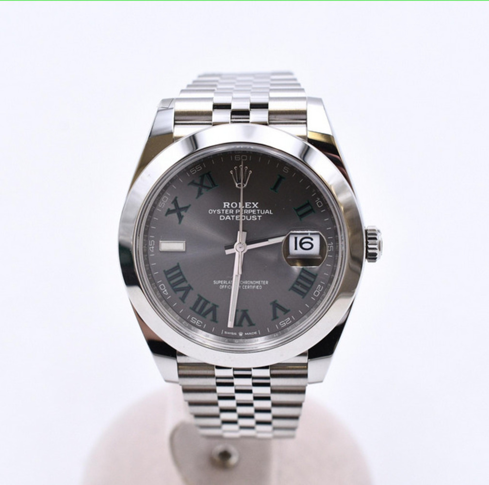 Datejust "Wimbledon" Steel Jubilee Grey Dial 41mm Product Image 1