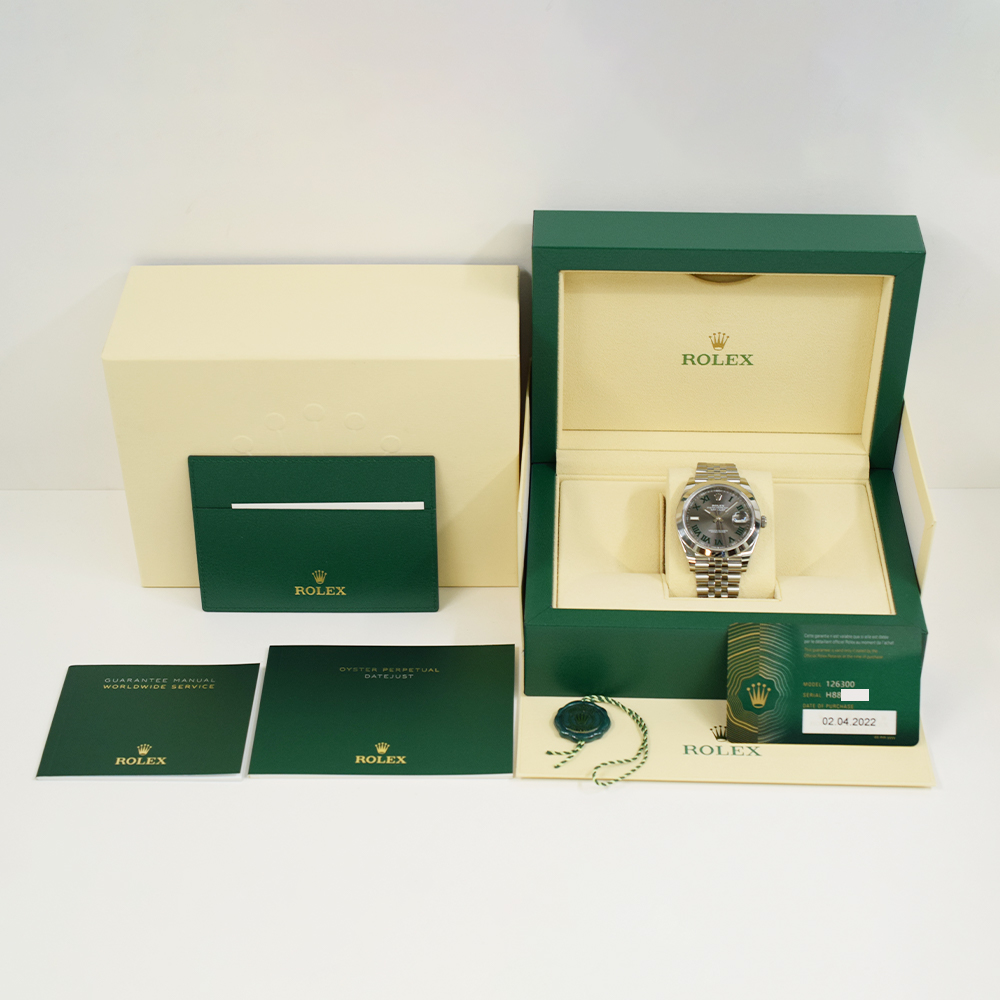 Datejust "Wimbledon" Steel Jubilee Grey Dial 41mm Product Image 10