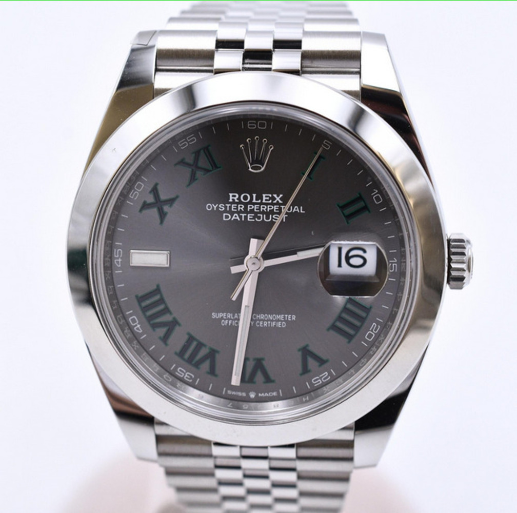 Datejust "Wimbledon" Steel Jubilee Grey Dial 41mm Product Image 2