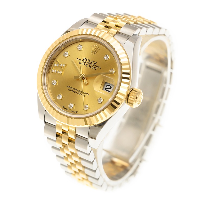 Lady-Datejust Yellow Gold Jubilee Champagne Dial 28mm Product Image 2