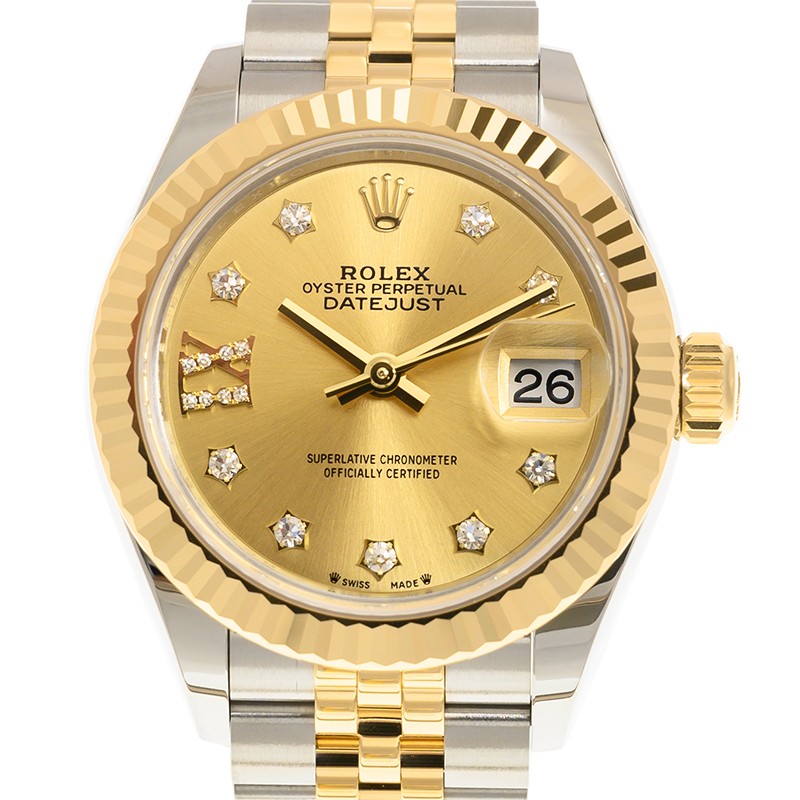 Lady-Datejust Yellow Gold Jubilee Champagne Dial 28mm Product Image 3