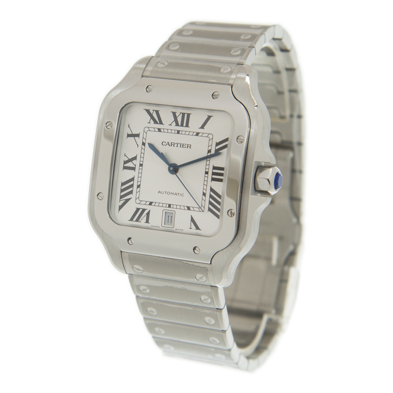 Santos de Cartier Steel Silver Dial 39mm Product Image 2
